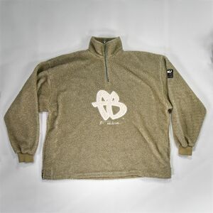 Vintage FUBU Sherpa Pullover 1/4 Zip Sweatshirt - 3XL